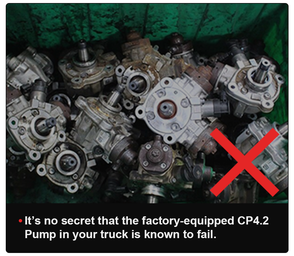 It’s no secret that the factory-equipped CP4.2 Pump in your truck is known to fail. When it does, the damaged internals of your CP4.2 quickly contaminated the fuel that is used to lubricated the pump. That contaminated fuel is then sent through the rest of your fuel systems. This includes the fuel rails, injector lines, and of course the most expensive component, your fuel injectors. For a complete repair in this scenario, all these components will require replacement, costing you thousands.  SPELAB’s Bypass Kit is disgned to re-route the fuel that lubricates the CP4.2 pumps.  So when your CP4.2 pumps does fail, the contaminated fuel goes back to the fuel tank, and is forced through both fuel filters before entering your high pressure fuel systems. This traps the metal particles and debris in your fuel filters, and not in vital fuel system components like your injectors, or fuel rails.  Consider it preventative maintenance, spending a little bit now, can Save yourself thousands by spending a few hundred bucks in the long run.  Fits 2011-2014 6.7L Ford Powerstroke Engines