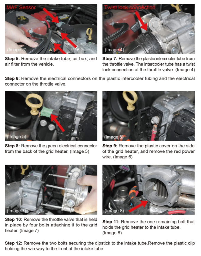 SPELAB 2011-2015 GMC Chevy 6.6L Duramax EGR Valve Cooler Delete Kit Black Off Plate 2
