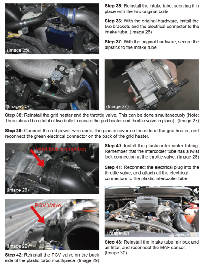 SPELAB 2011-2015 GMC Chevy 6.6L Duramax EGR Valve Cooler Delete Kit Black Off Plate 6
