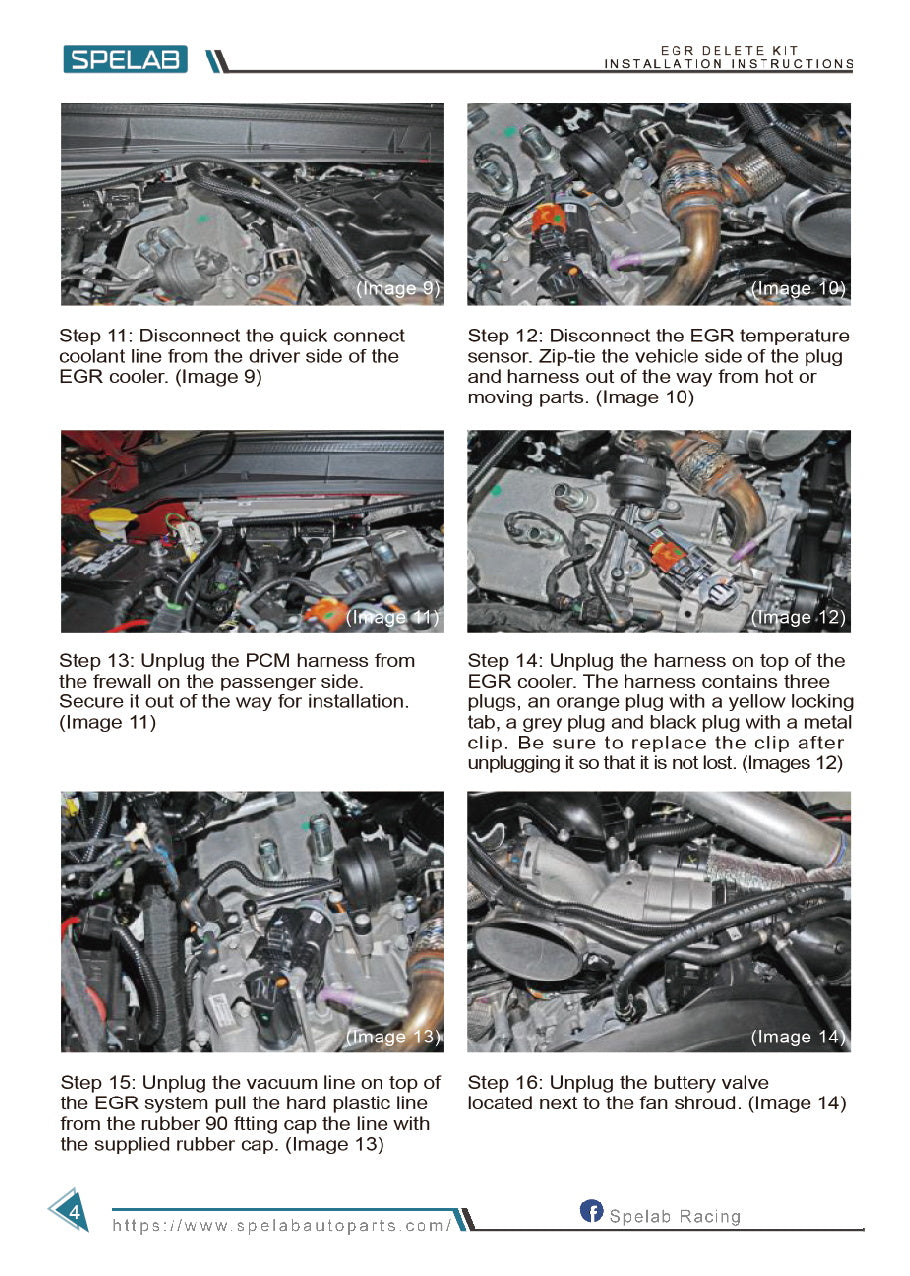 SPELAB 2011-2019 6.7L POWERSTROKE Two EGR DELETE KIT INSTRUCTION