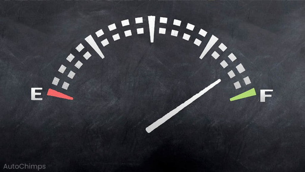 Check engine light indicating an engine problem