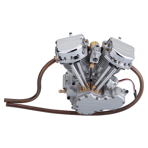 CISON FG-VT9 9cc V2 Engine V-Twin Dual Cylinder 4-Stroke Air-Cooled Gasoline Engine Motorcycle RC Engine Model