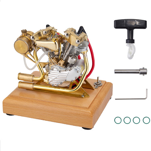 R29 4.2CC Mini V2 Engine OHV V-Twin Motorcycle Engine Double-cylinder Four-stroke Gasoline Engine Internal Combustion Engine Model