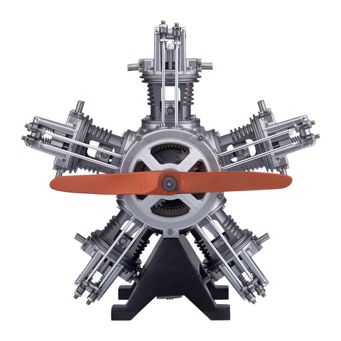 5 Cylinder Radial Engine Model Kit that Works - Build Your Own Radial Engine - TECHING 1: 6 Full Metal Radial Engine Model Kit 250+Pcs