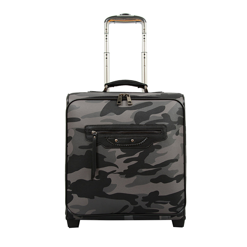 Brandy Camouflage Rolling Suitcase