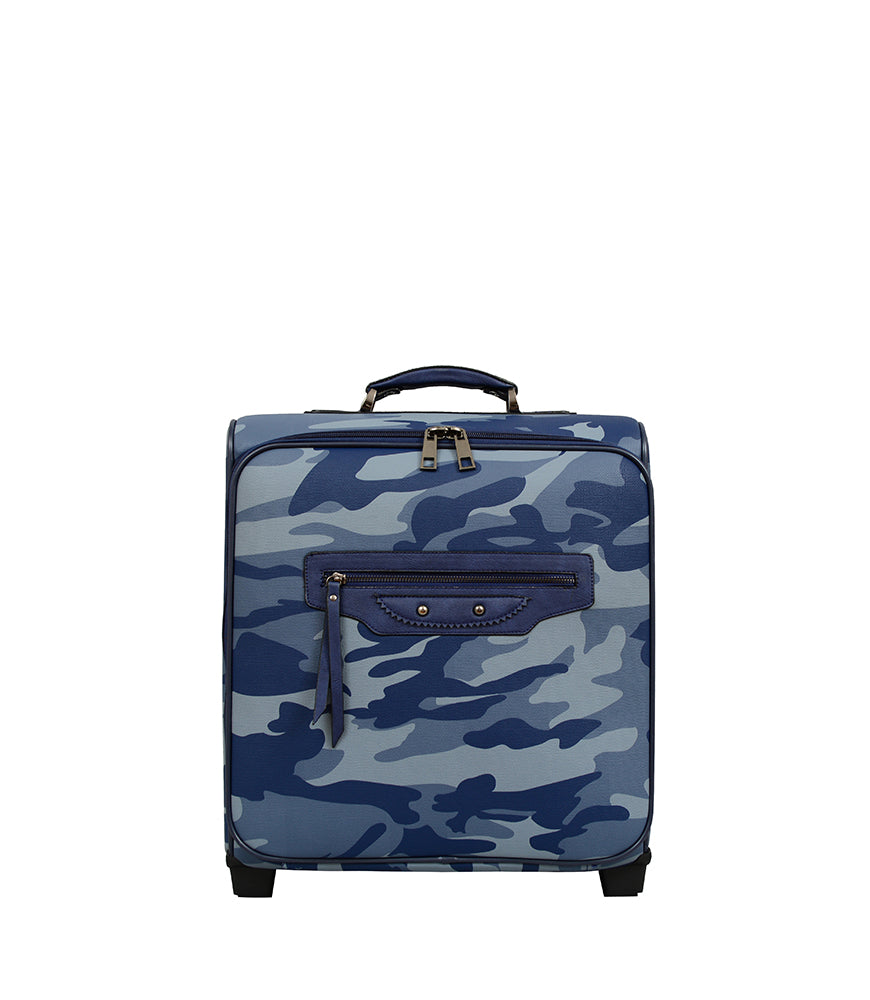 Brandy Camouflage Rolling Suitcase