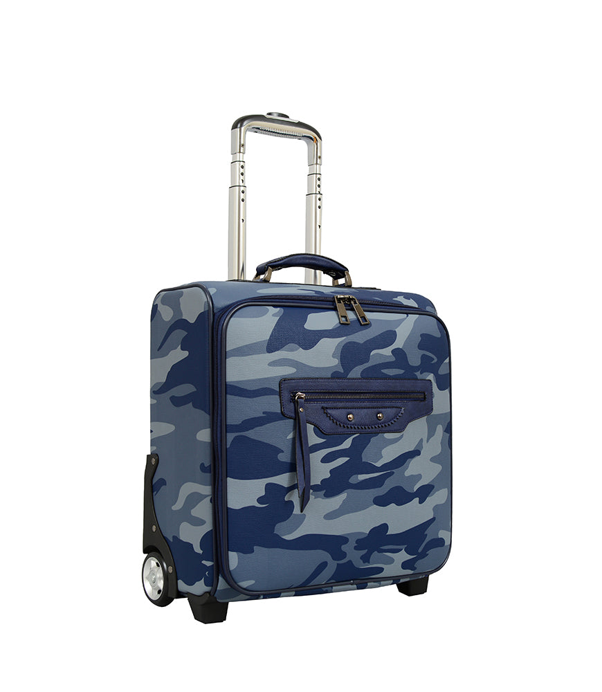 Brandy Camouflage Rolling Suitcase