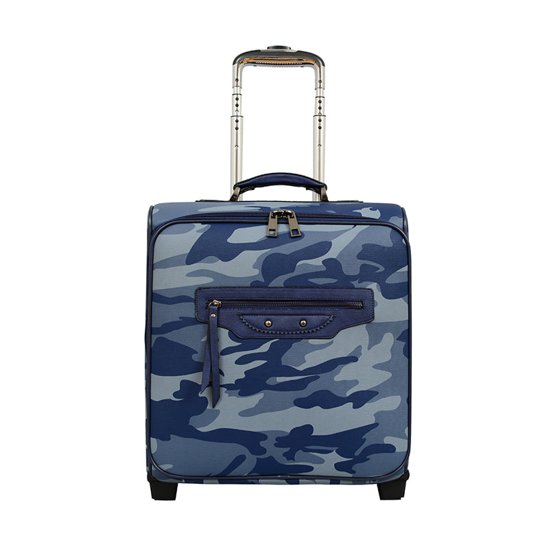 Brandy Camouflage Rolling Suitcase