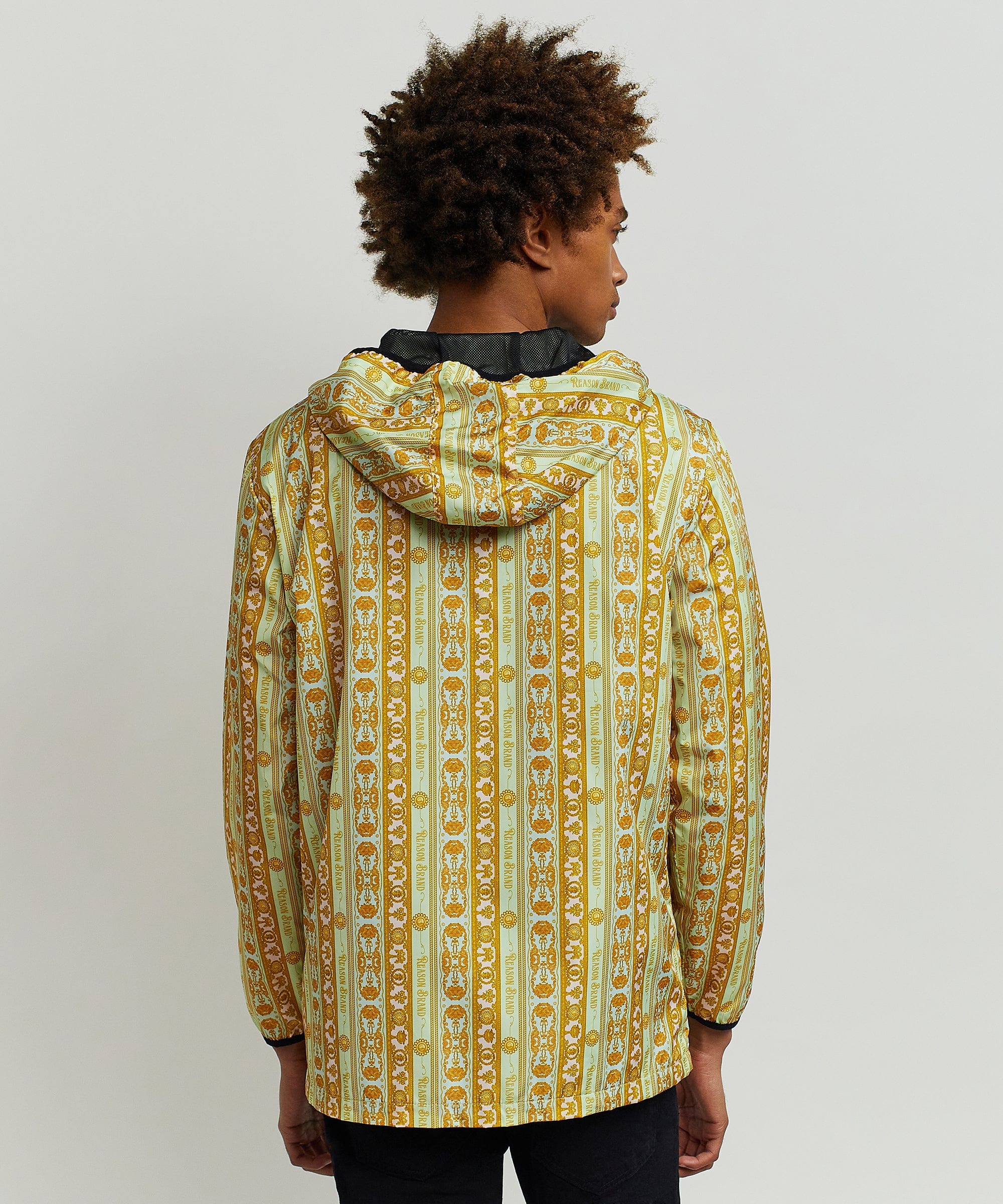 Royal Chains Allover Print Hooded Jacket