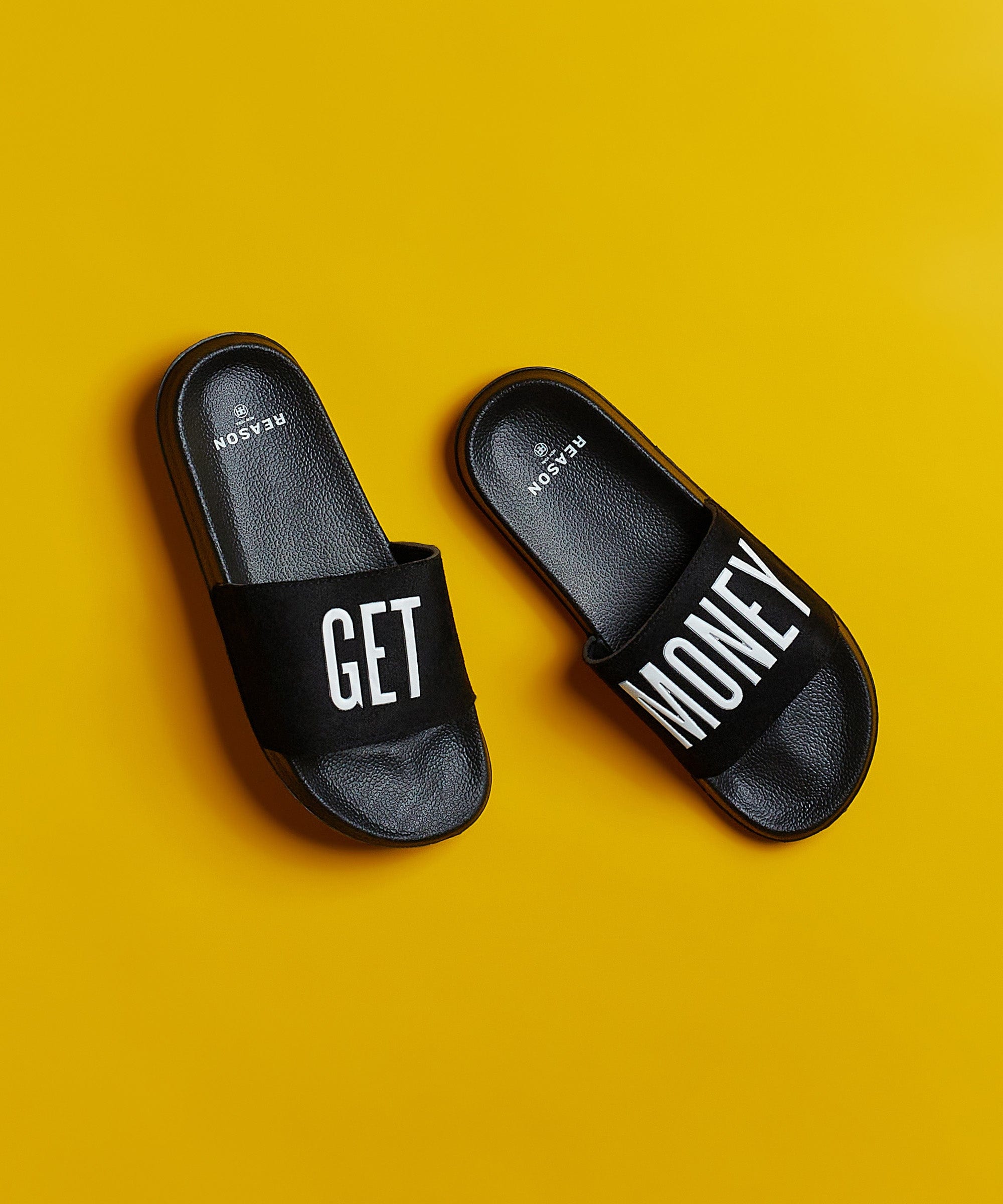 Get Money Black And White Logo Slides