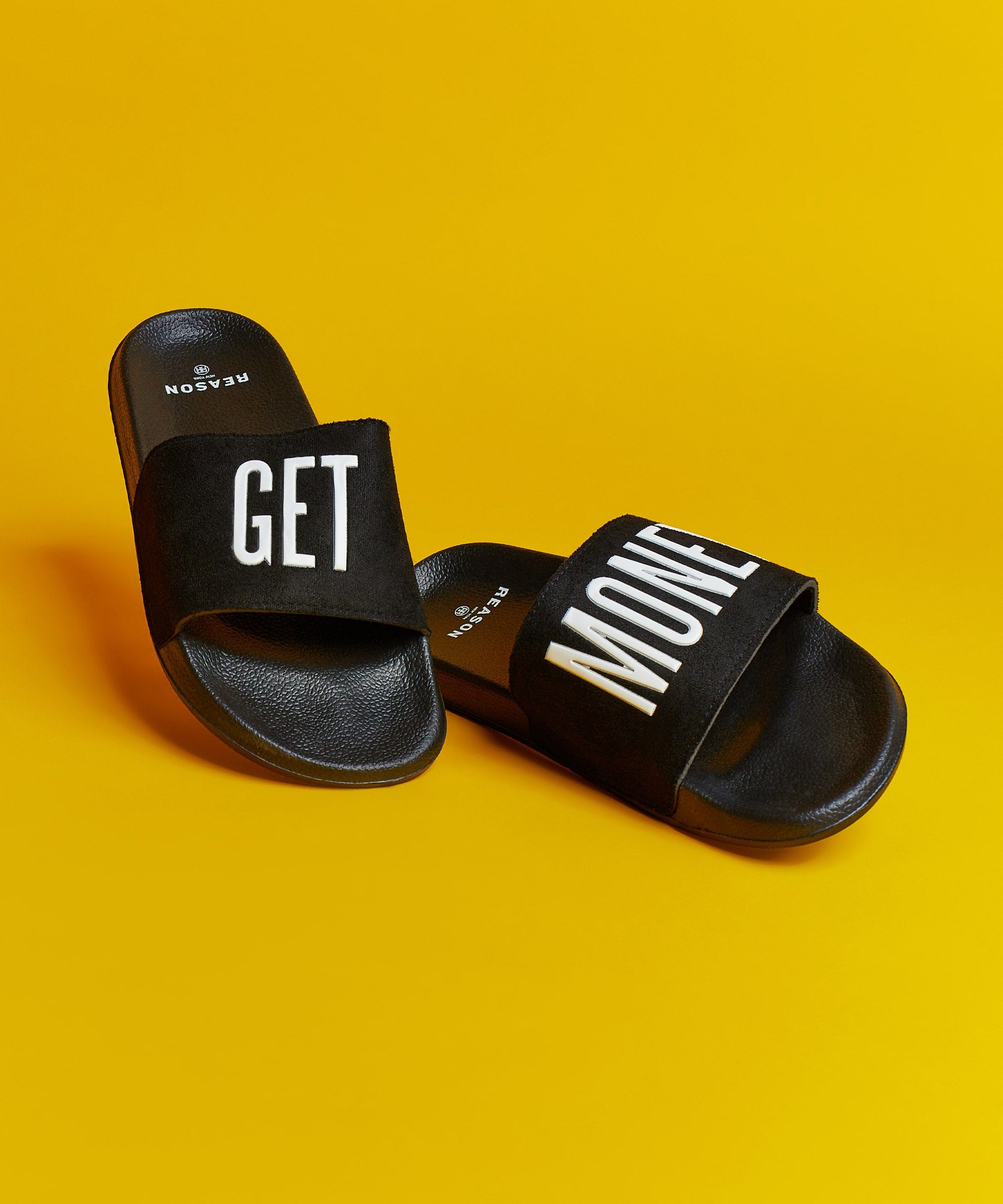 Get Money Black And White Logo Slides