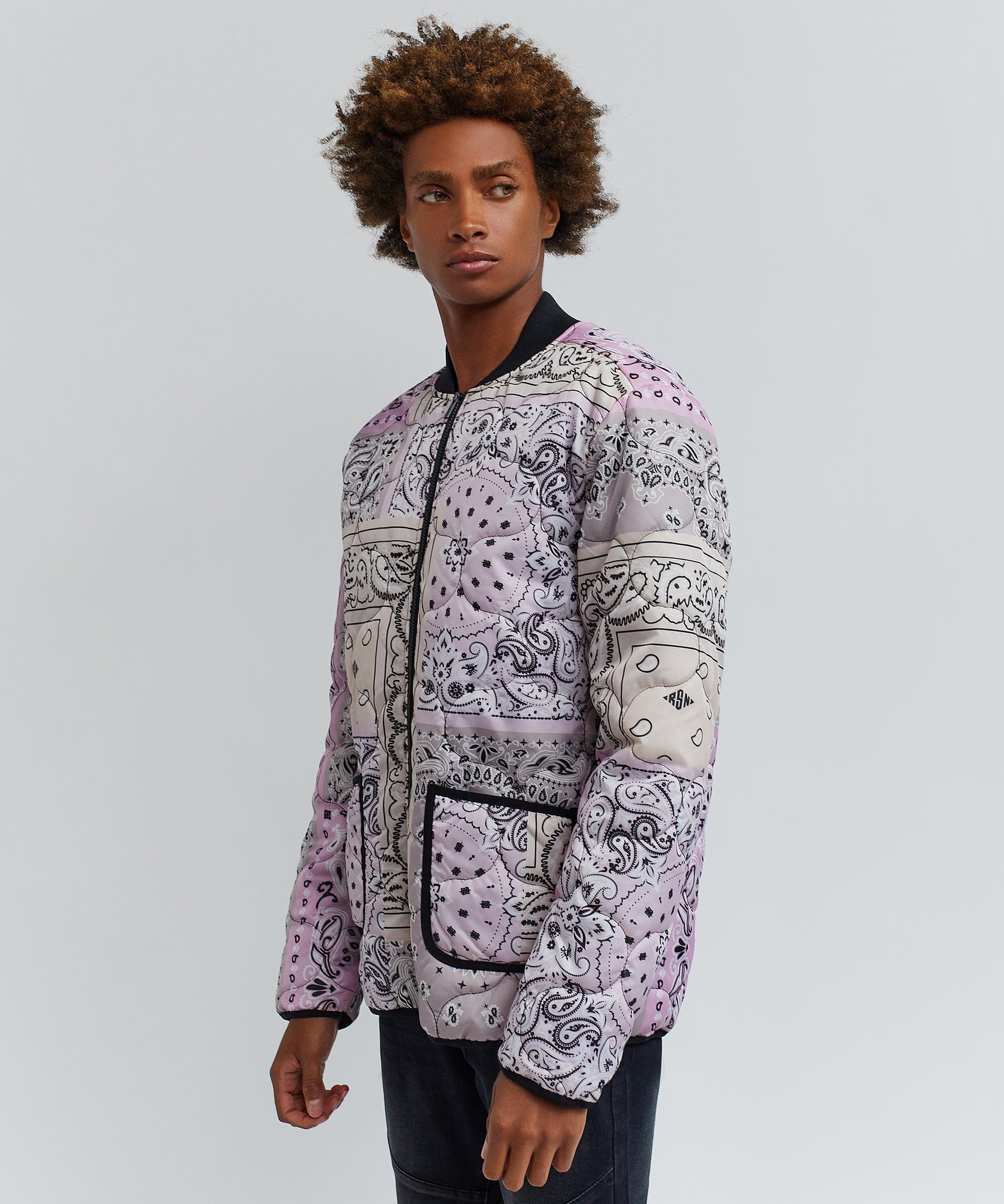 Paisley Quilted Jacket With Lining