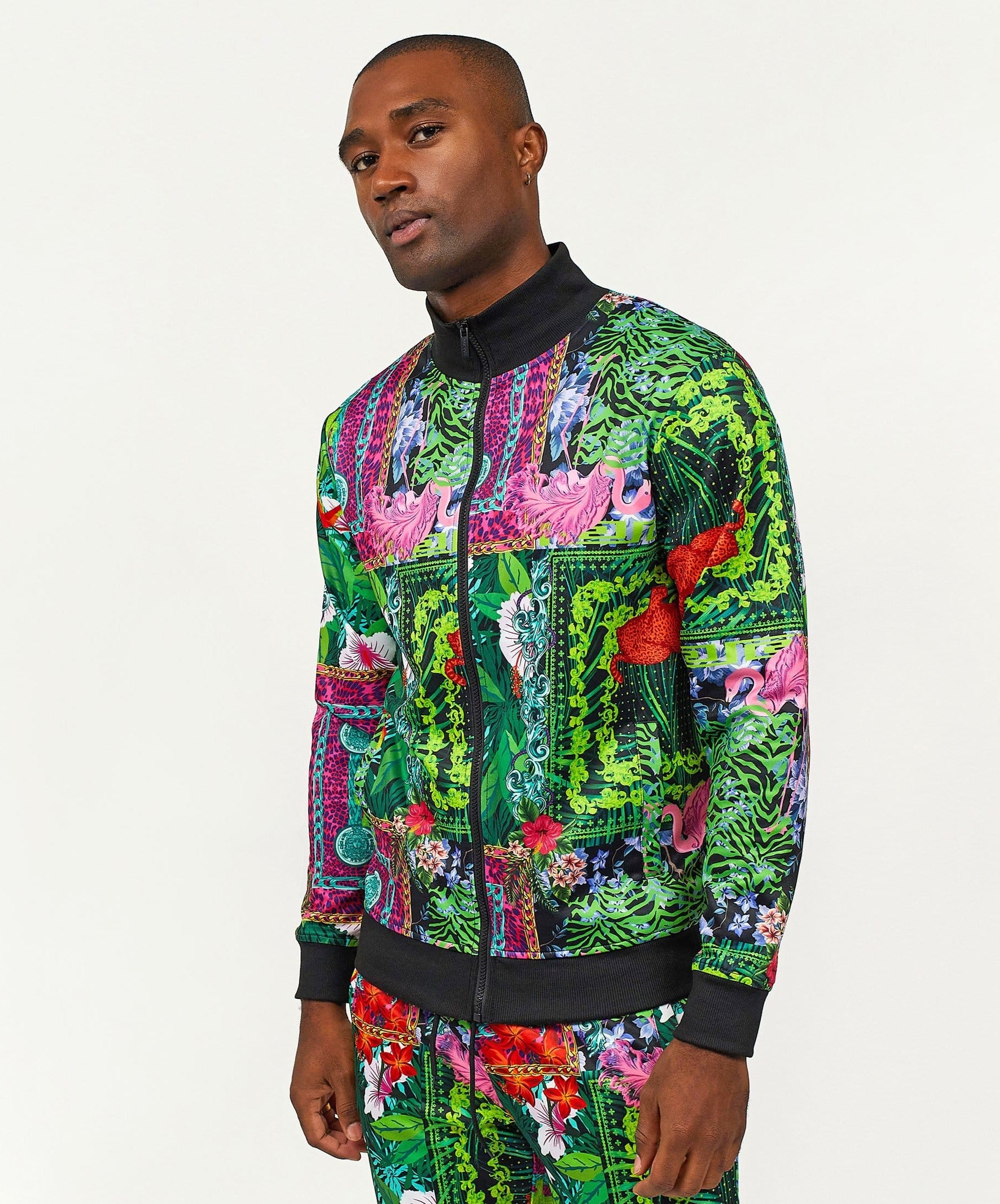 Botanics Allover Floral Print Track Jacket