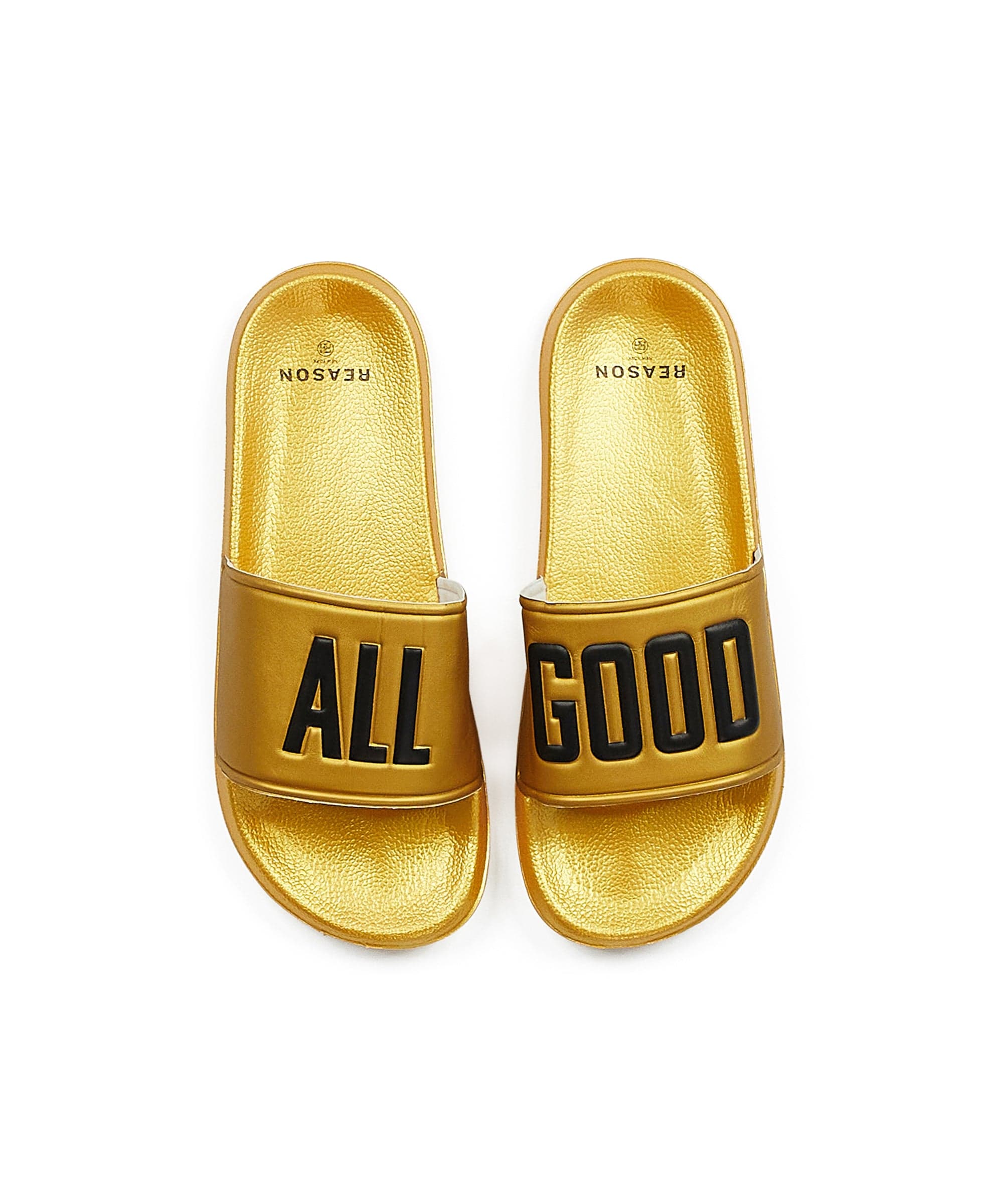 All Good Metallic Gold Slides