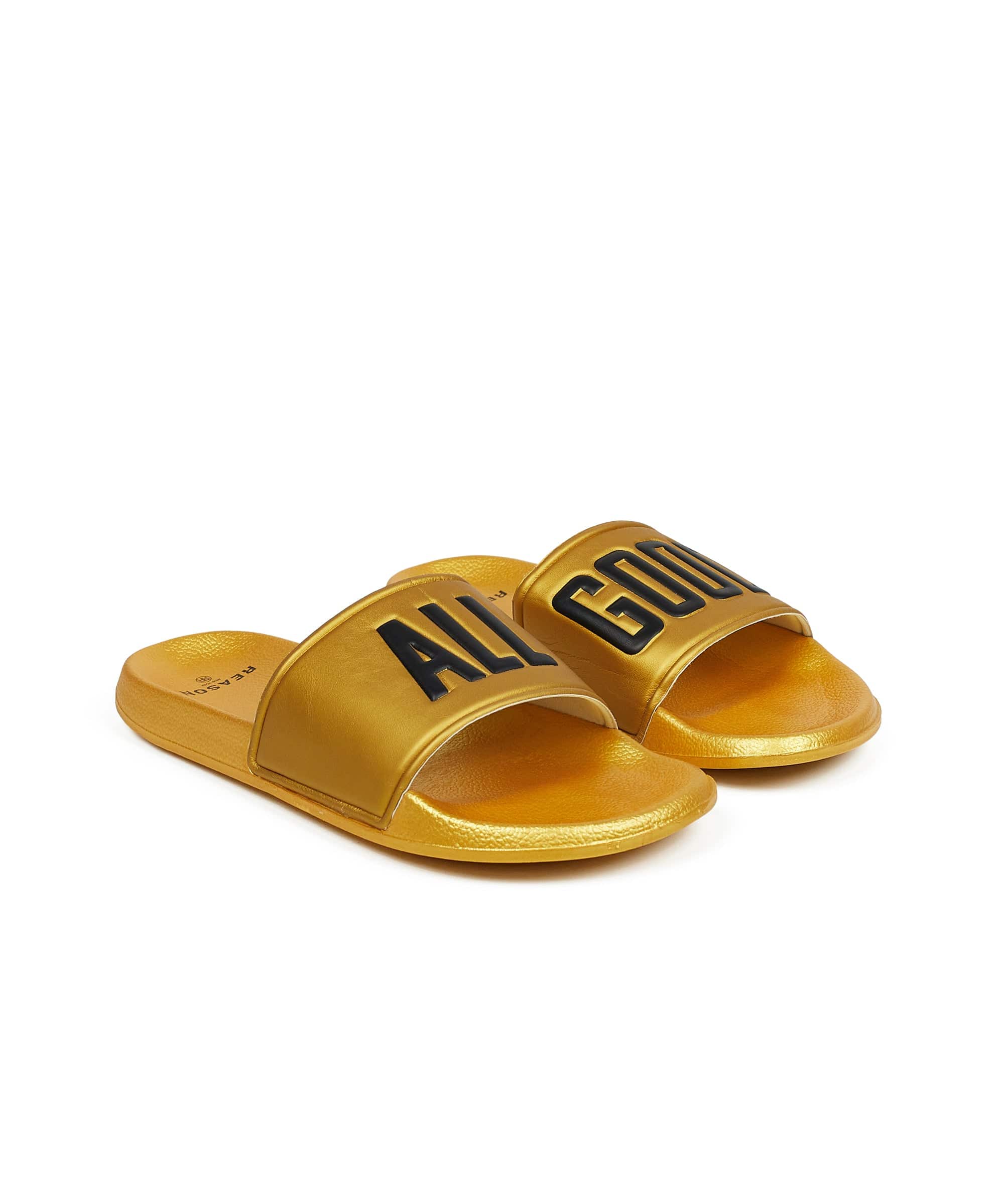 All Good Metallic Gold Slides