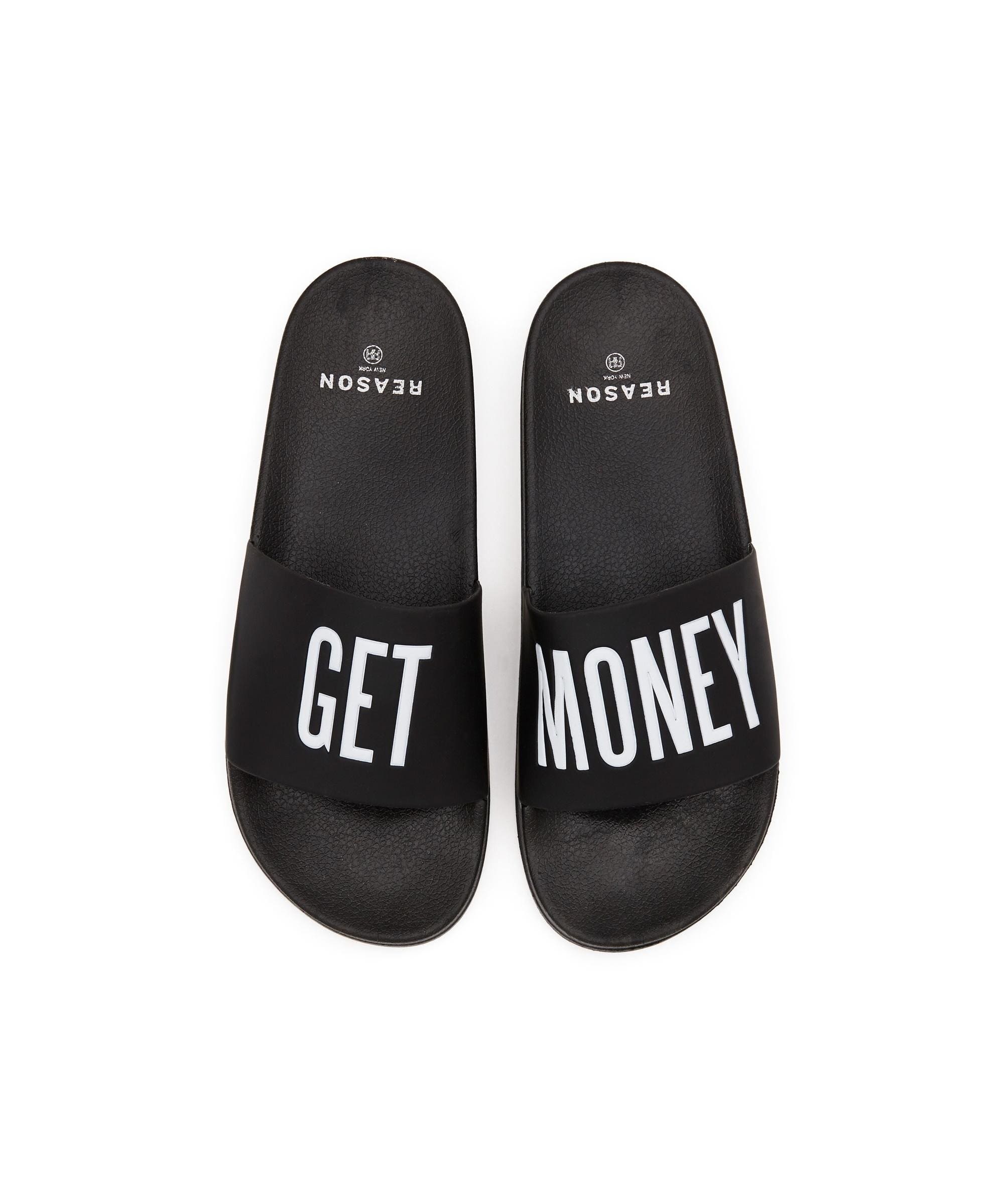 Get Money Black And White Logo Slides