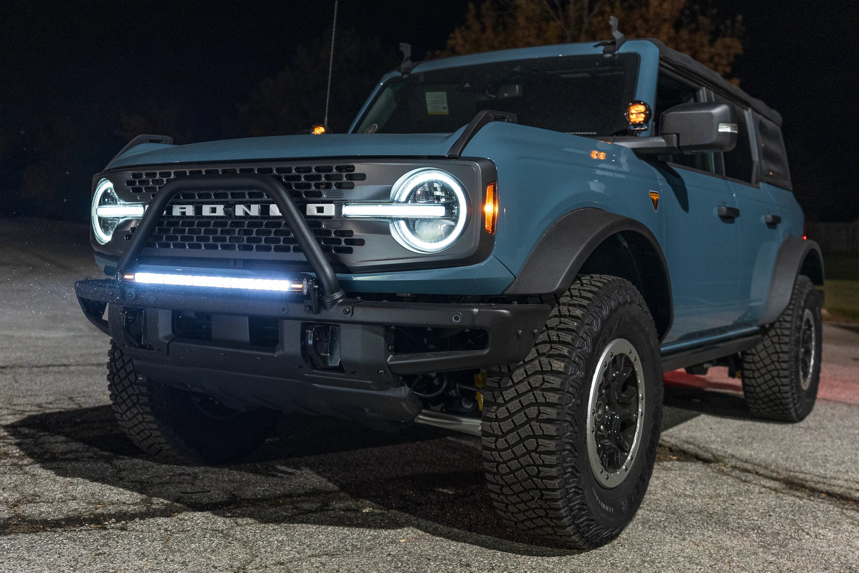 SPV Parts 2021+ Ford Bronco Modular Bumper Light / Light Bar Mounts for 30