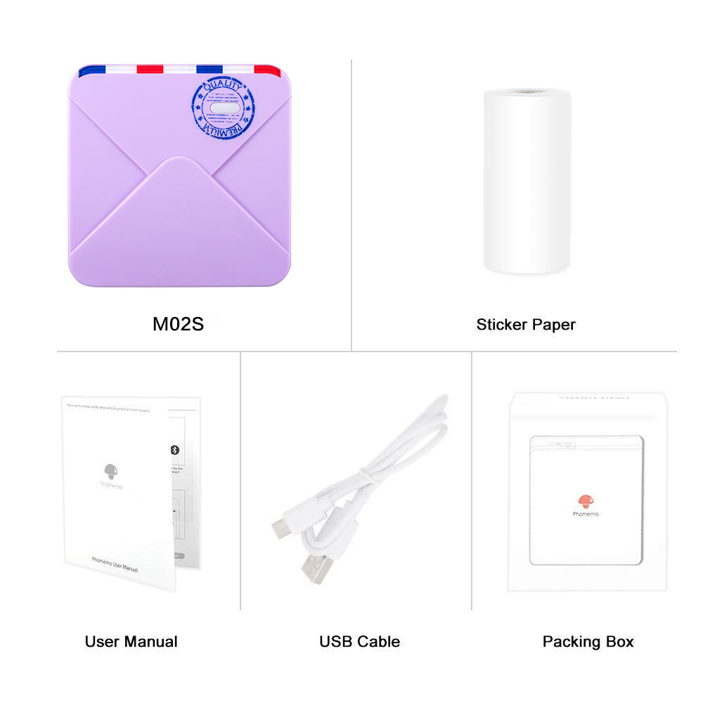 Phomemo M02S Portable Mini Pocket Thermal Printer