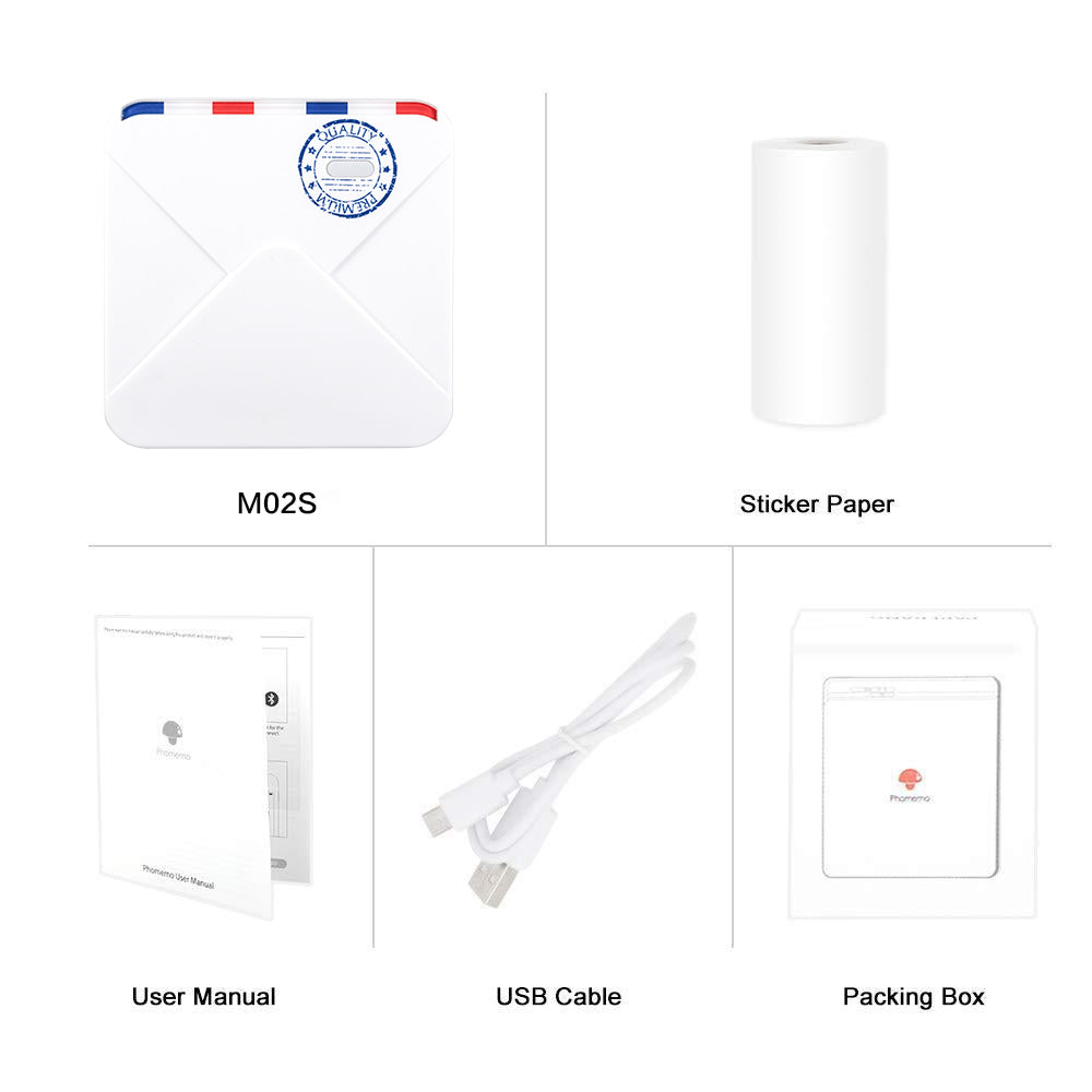 Phomemo M02S Portable Mini Pocket Thermal Printer