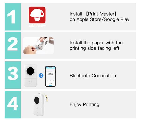 Phomemo D30 Portable Mini Inkless Thermal Label Printer