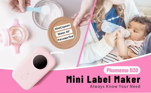 D30 label printer for mark baby products