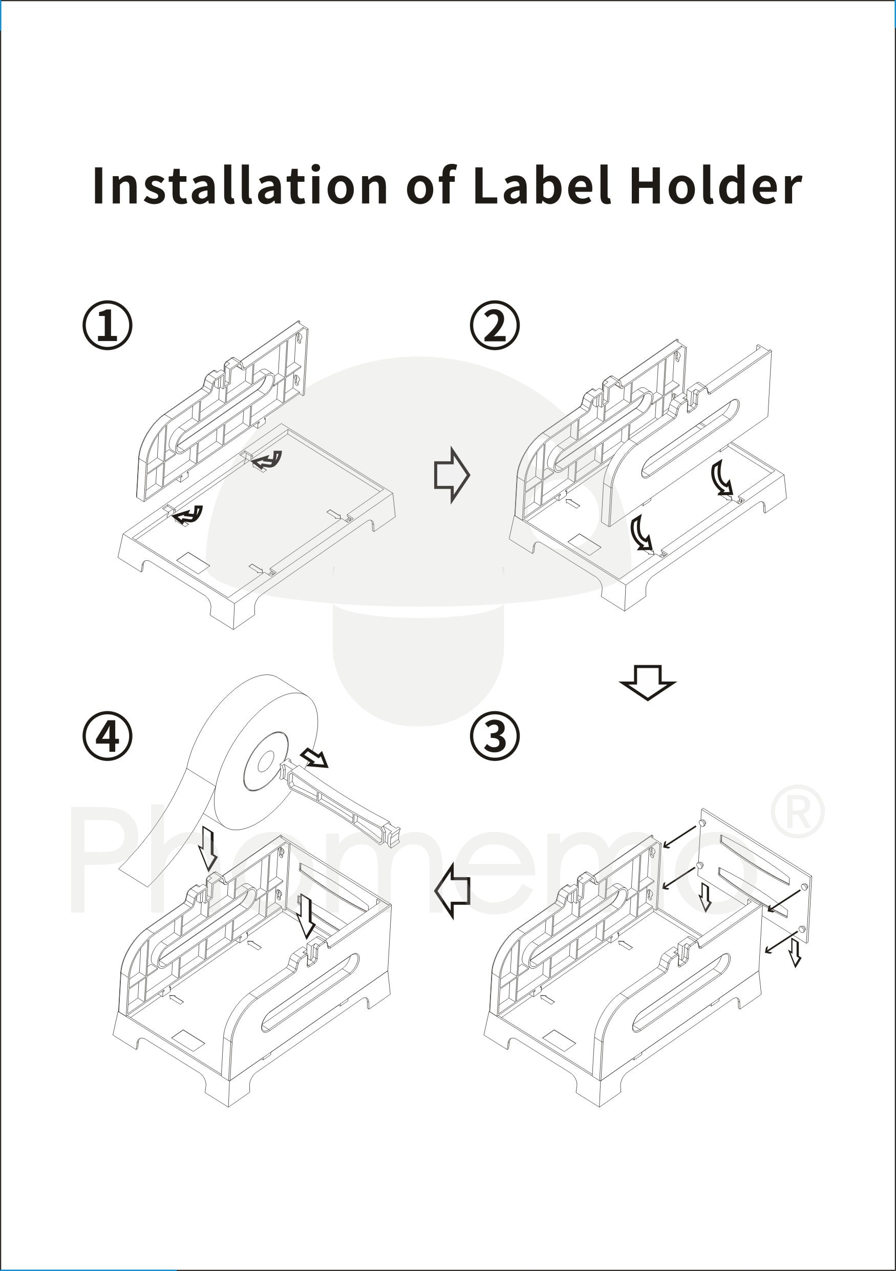 Phomemo Label Holder for Rolls and Fan-Fold Labels