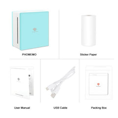 Phomemo M02 Mini Bluetooth Portable Thermal Printer | Ice Cream Green