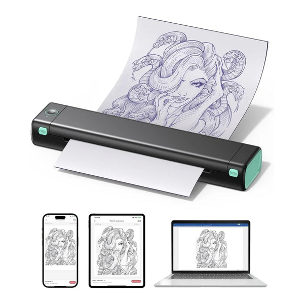 phomemo m08f thermal printer for tattoos