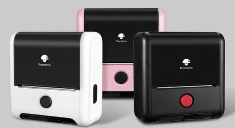 three color options of M200 mini label printer