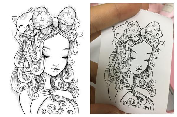 Use a Mini Portable Printer Phomemo M02 to print clear stickers