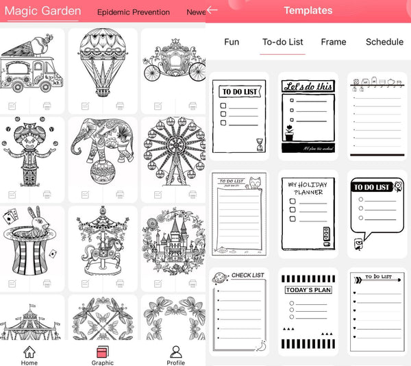 Phomemo-M02-thermal-pocket-printer-smart-phone-app-free-template