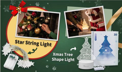Star String Light & Xmas Tree Shape Light