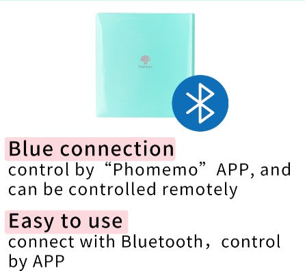 M02 pocket printer adopts bluetooth connection ways