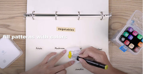 fill patterns with colors