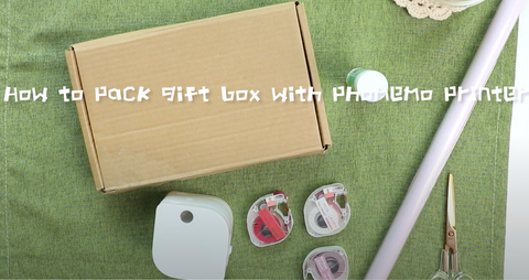 tools and materials to wrap the gift