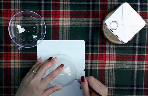 make a round card first