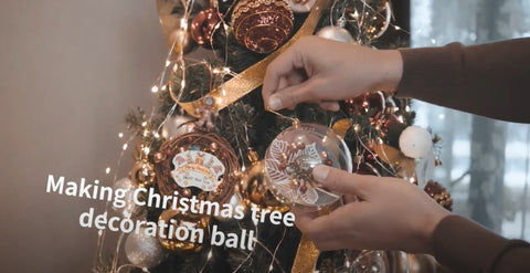 making christmas tree decoration ball