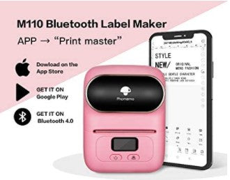 pink M110 label maker
