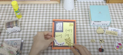 the side of handmade thanksgiving card ideas has DIY completed