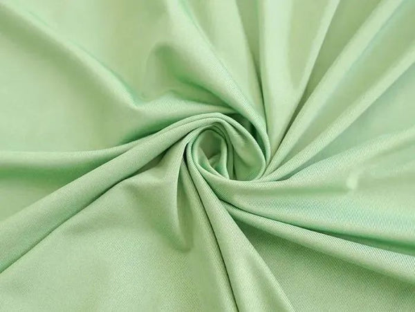 Green knitted fabric