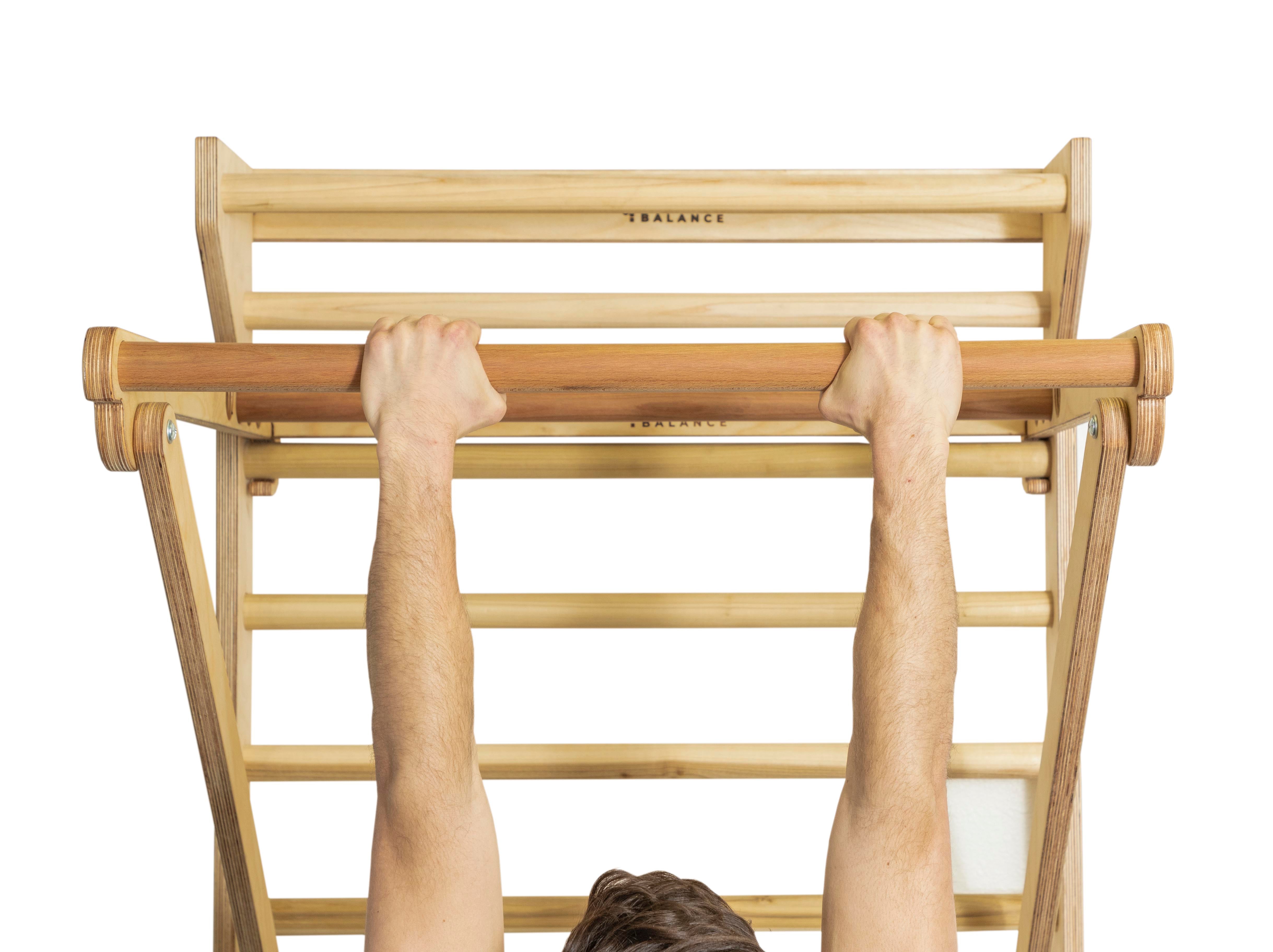 Adjustable Pull-Up and Dip Bar (for Swedish Ladder Stall Bars)