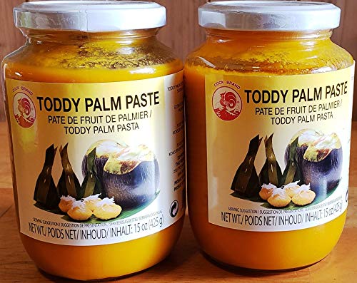 Toddy Palm Paste Pate De Fruit De Palmer For Thai Dessert 2 Jars (15oz each)