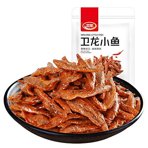 Wei Long Spicy Spiced Fried little Fish Snack 150g