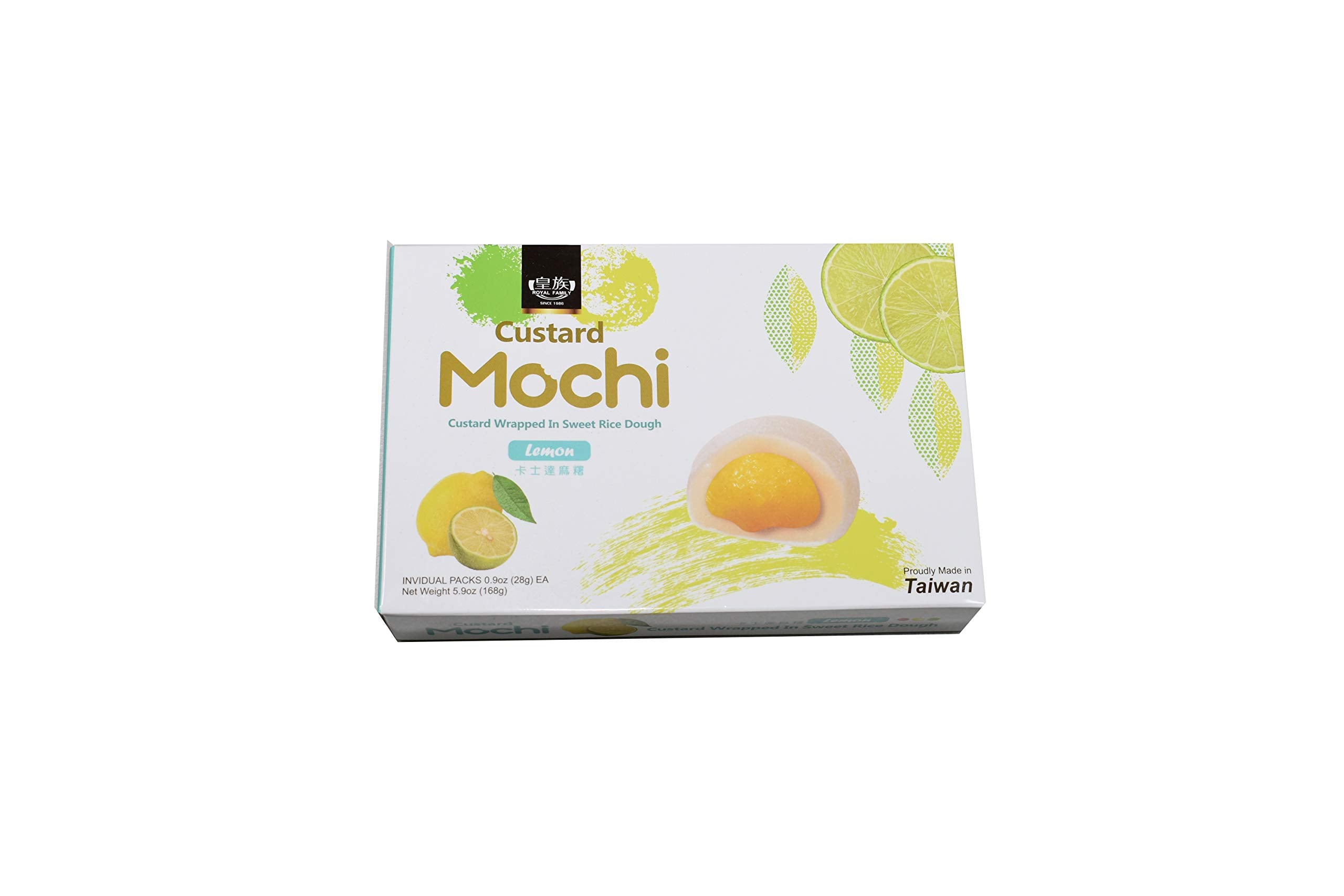 Japanese Custard Mochi - Lemon Flavor- Japanese Mochi 168g