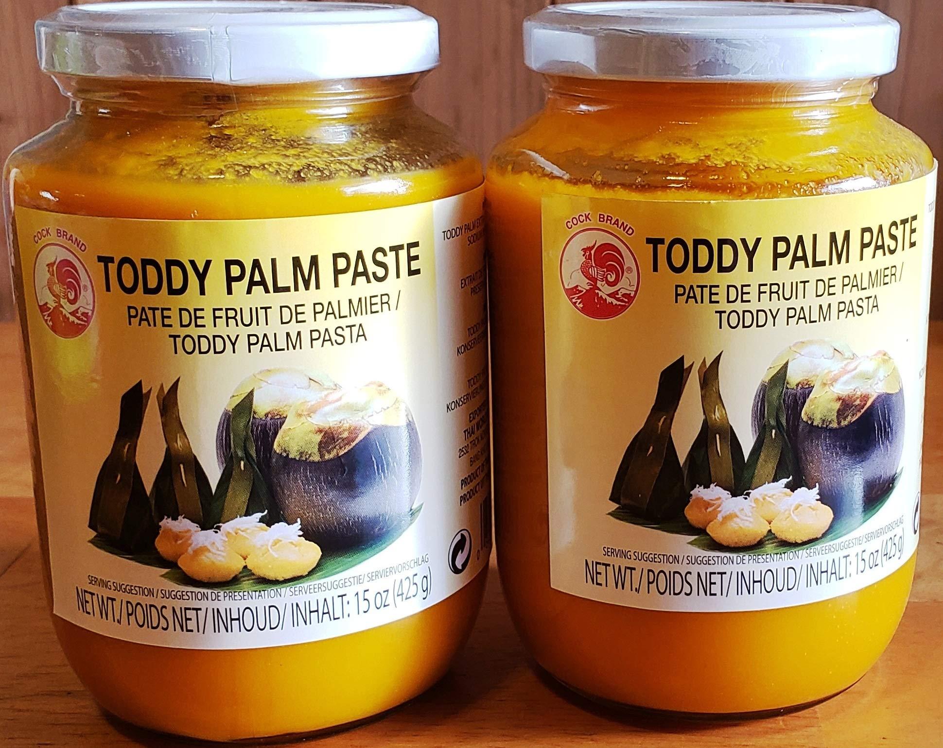 Toddy Palm Paste Pate De Fruit De Palmer For Thai Dessert 2 Jars (15oz each)