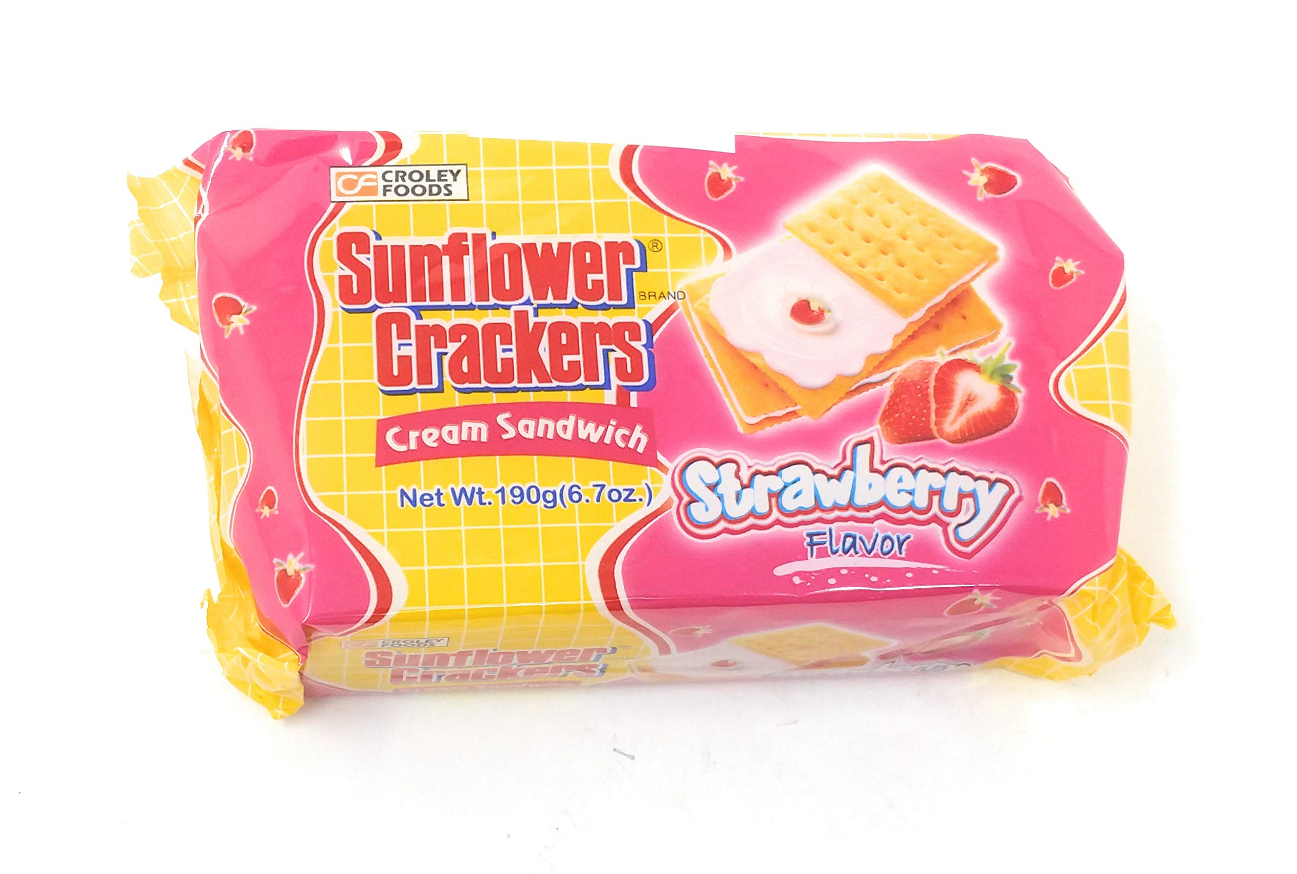 Croley Foods Sunflower Crackers, Cream Sandwich, 6.7 oz (190g), 7 Pack