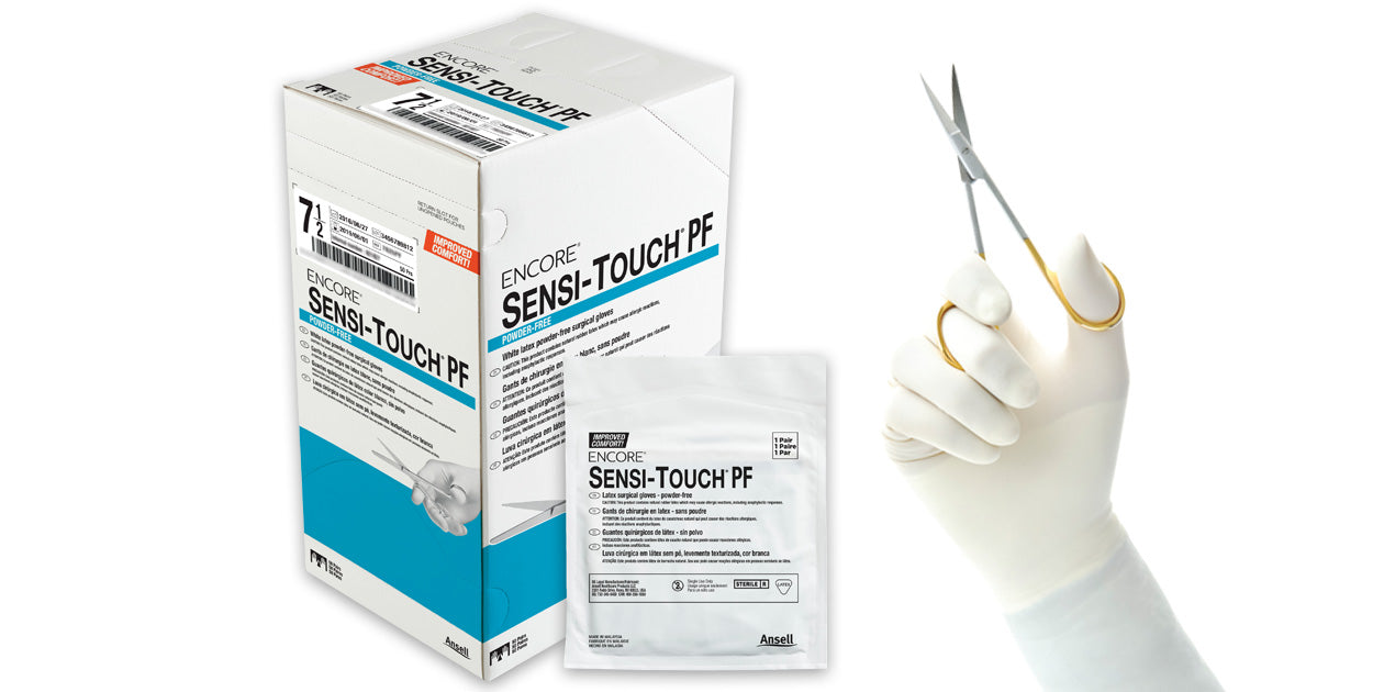 ANSELL ENCORE SENSI-TOUCH? POWDER FREE SURGICAL GLOVES