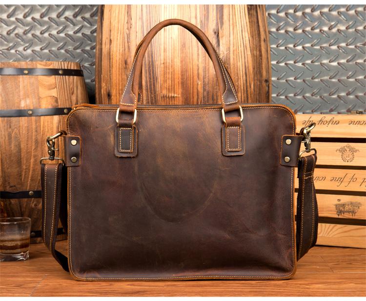 The Viggo Briefcase | Genuine Leather Messenger Bag