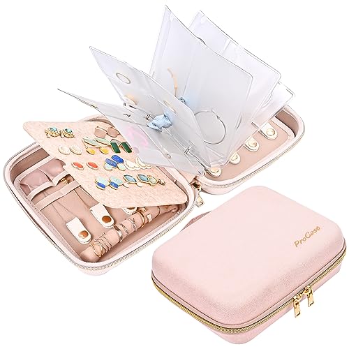 Travel Jewelry Zipped Bag with Clear Pockets | ProCase