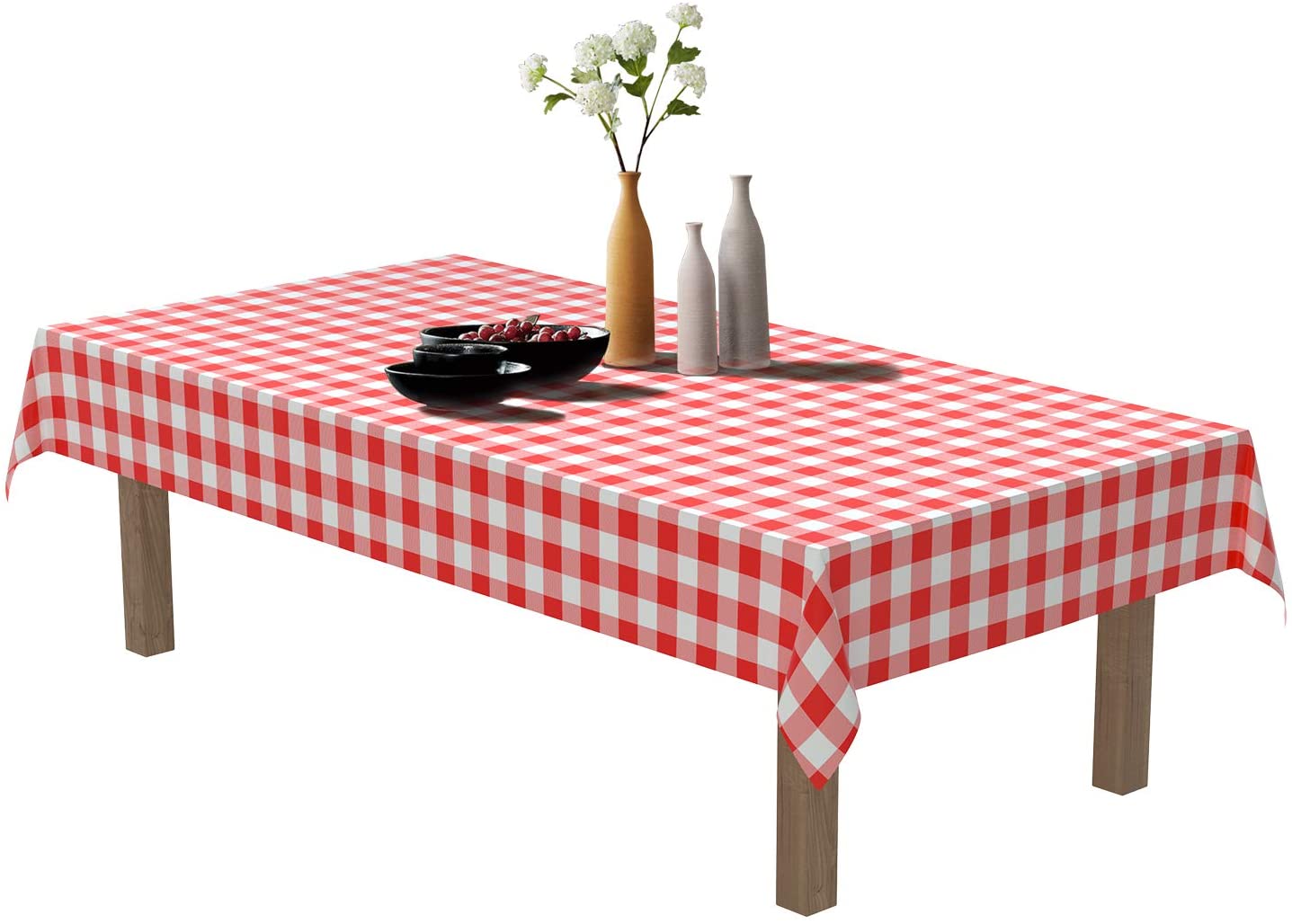 (6 Pack) Disposable Plastic Tablecloths 54 x 108